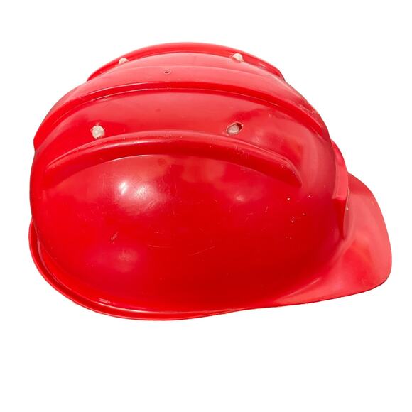 Vintage Gay Toy Red Hard Hat Ram Construction Sticker Wear Plastic Adjustable - Picture 4 of 9